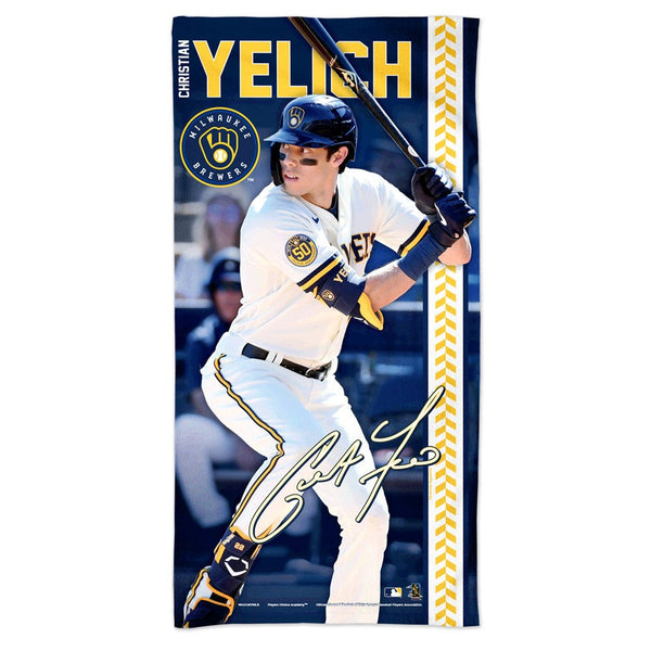 Milwaukee Brewers Spectra Beach Towel 30"  x 60" Christian Yelich