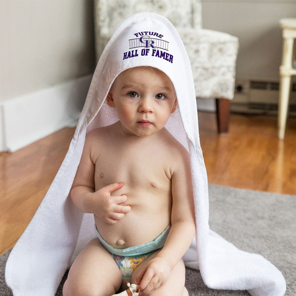 Colorado Rockies / Littlest Fan MLB Future Hall of Famer All Pro Hooded Baby Towel