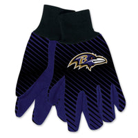 Baltimore Ravens Adult Two Tone Gloves