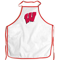 Wholesale-Wisconsin Badgers Barbeque Aprons - white