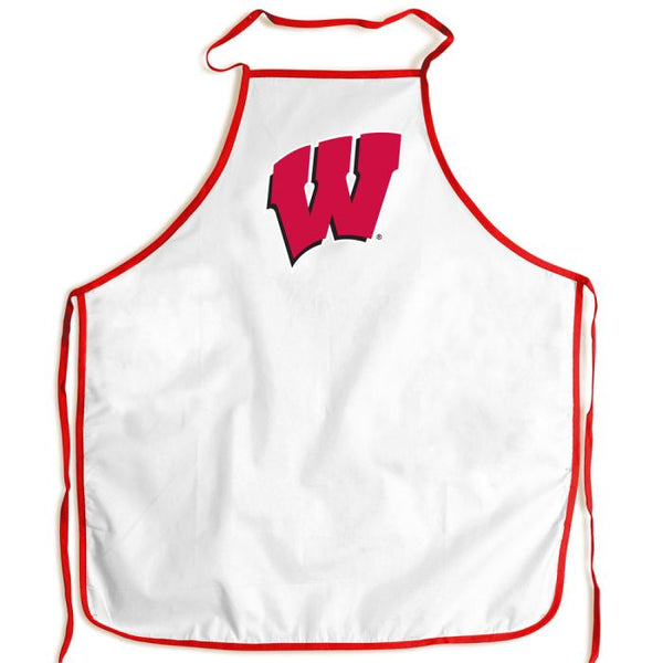 Wholesale-Wisconsin Badgers Barbeque Aprons - white