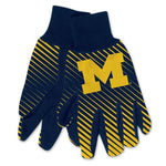 Wholesale-Michigan Wolverines Adult Two Tone Gloves