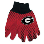 Wholesale-Georgia Bulldogs Adult Two Tone Gloves