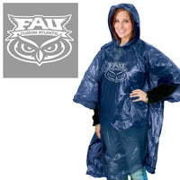 Wholesale-Florida Atlantic Owls Rain Poncho