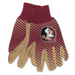 Wholesale-Florida State Seminoles Adult Two Tone Gloves