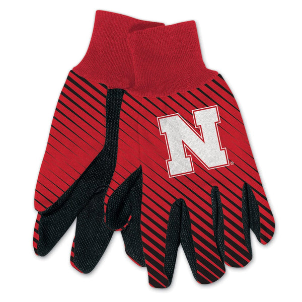 Nebraska Cornhuskers Adult Two Tone Gloves