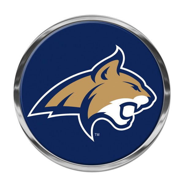 Wholesale-Montana State Bobcats Chrome Metal Domed Emblem