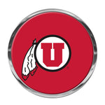 Wholesale-Utah Utes Chrome Metal Domed Emblem