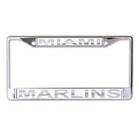 Miami Marlins FROST Lic Plt Frame S/L Printed