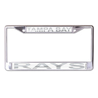 Tampa Bay Rays FROST Lic Plt Frame S/L Printed