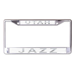 Utah Jazz FROST Lic Plt Frame S/L Printed