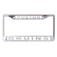 Boston Bruins FROST Lic Plt Frame S/L Printed