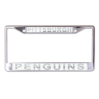 Pittsburgh Penguins FROST Lic Plt Frame S/L Printed
