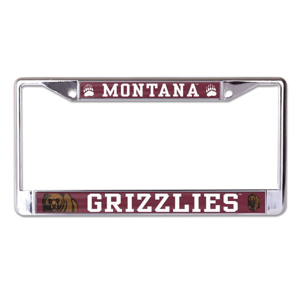 Wholesale-Montana Grizzlies MEGA Lic Plt Frame S/L Printed