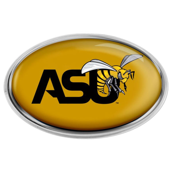 Wholesale-Alabama State Hornets Chrome Metal Domed Emblem