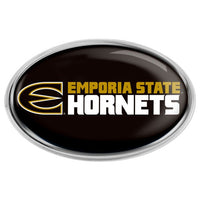 Wholesale-Emporia State Hornets Chrome Metal Domed Emblem