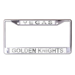 Vegas Golden Knights FROST Lic Plt Frame S/L Printed