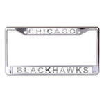 Chicago Blackhawks FROST Lic Plt Frame S/L Printed