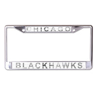 Chicago Blackhawks FROST Lic Plt Frame S/L Printed