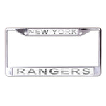 New York Rangers FROST Lic Plt Frame S/L Printed