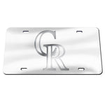 Colorado Rockies FROST Specialty Acrylic License Plate
