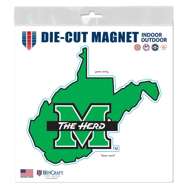 Marshall Thundering Herd Outdoor Magnets 6" x 6"