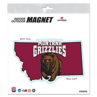 Wholesale-Montana Grizzlies STATE Outdoor Magnets 6" x 6"