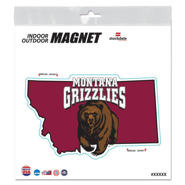 Wholesale-Montana Grizzlies STATE Outdoor Magnets 6" x 6"