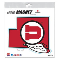 Wholesale-Utah Utes STATE Outdoor Magnets 6" x 6"