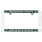 Wholesale-Michigan State Spartans Lic Plt Frame Metal Thin Rim Value