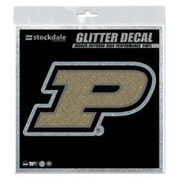 Wholesale-Purdue Boilermakers Decal Glitter 6" x 6"