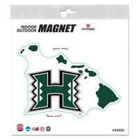 Wholesale-Hawaii Warriors Outdoor Magnets 6" x 6"