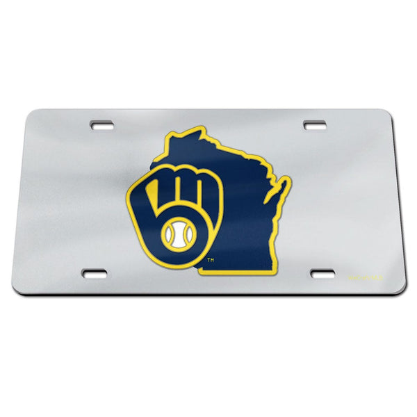 Milwaukee Brewers Specialty Acrylic License Plate