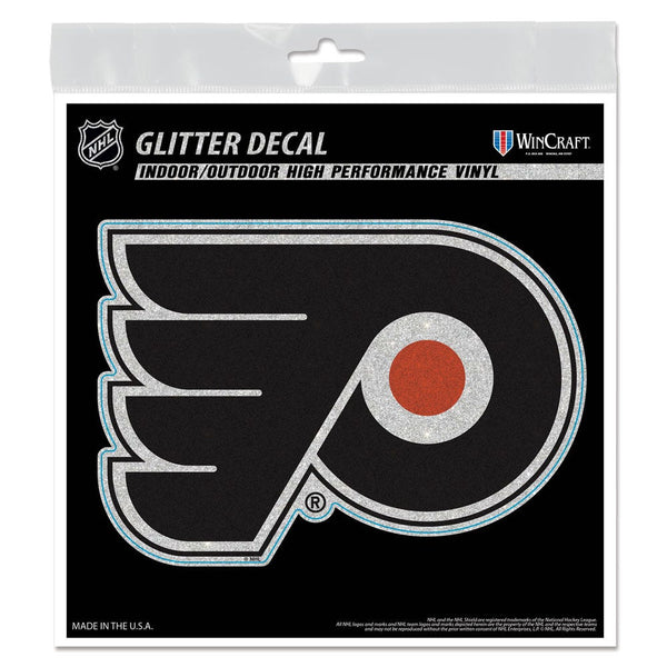 Philadelphia Flyers Decal Glitter 6" x 6"