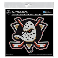 Anaheim Ducks Decal Glitter 6" x 6"