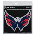 Washington Capitals Decal Glitter 6" x 6"