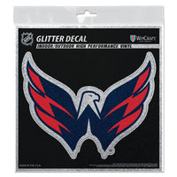 Washington Capitals Decal Glitter 6" x 6"