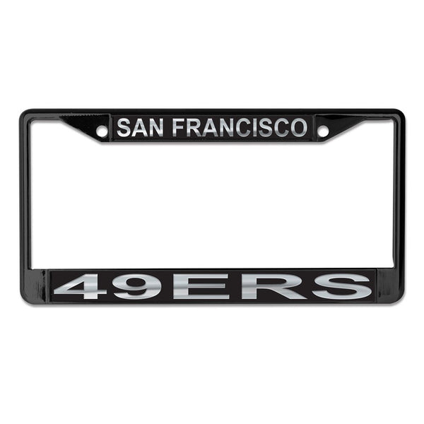 San Francisco 49ers BLACK Lic Plt Frame S/L Printed