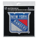 New York Rangers Decal Glitter 6" x 6"