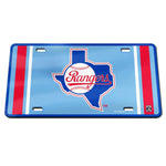 Texas Rangers / Cooperstown Specialty Acrylic License Plate