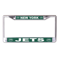 New York Jets Lic Plt Frame S/L Printed