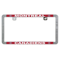 Montreal Canadiens Metal Lic. Plate Frame Slim