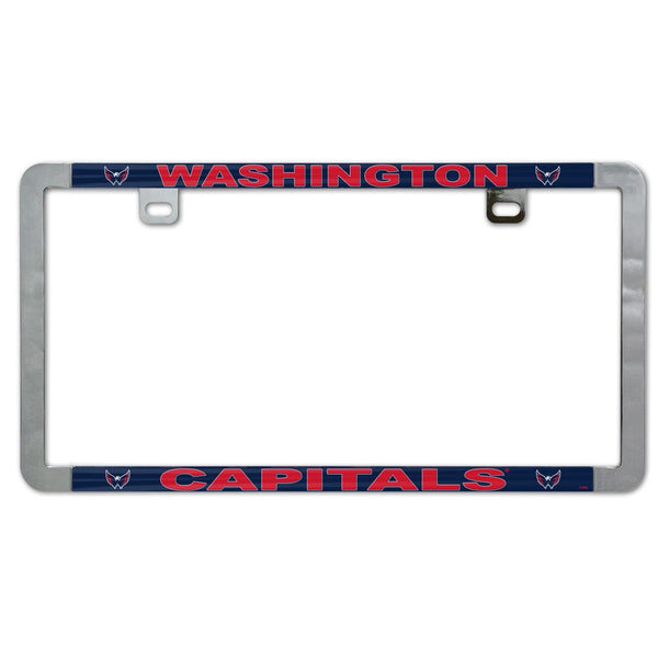 Washington Capitals Metal Lic. Plate Frame Slim