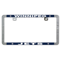 Winnipeg Jets Metal Lic. Plate Frame Slim