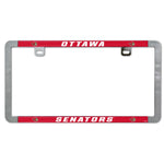 Ottawa Senators Metal Lic. Plate Frame Slim