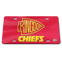 Kansas City Chiefs Specialty Acrylic License Plate