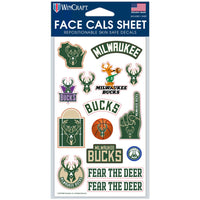 Milwaukee Bucks Face Cals 4" x 7"