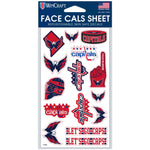 Washington Capitals Face Cals 4" x 7"