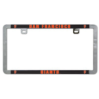 San Francisco Giants Metal Lic. Plate Frame Slim