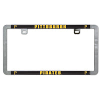 Pittsburgh Pirates Metal Lic. Plate Frame Slim
